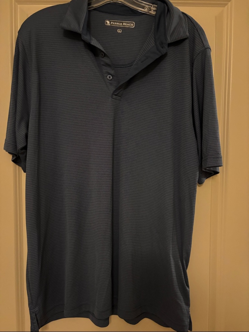 Pebble Beach Men's Dark Navy Short Sleeve Polo